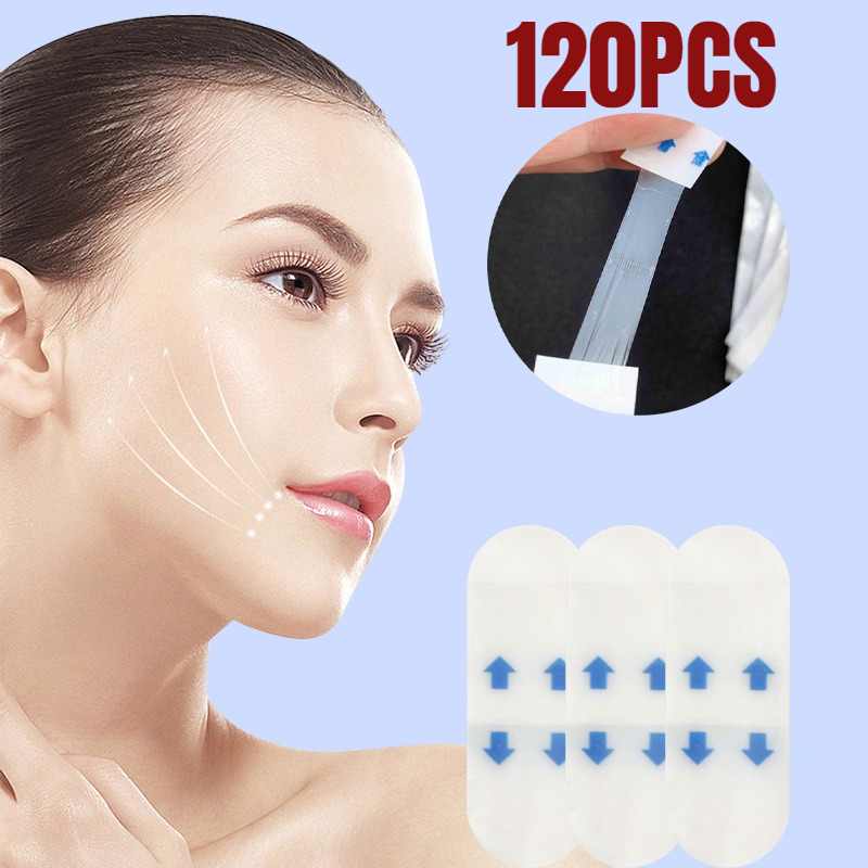 Beauty Queen Makeup - 120/80/40Sheets V Lift Face Sticker Invisible