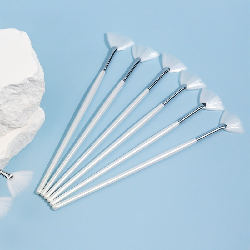 Beauty Queen Makeup - 20pcs Mini Fan-shaped Light Beige Care