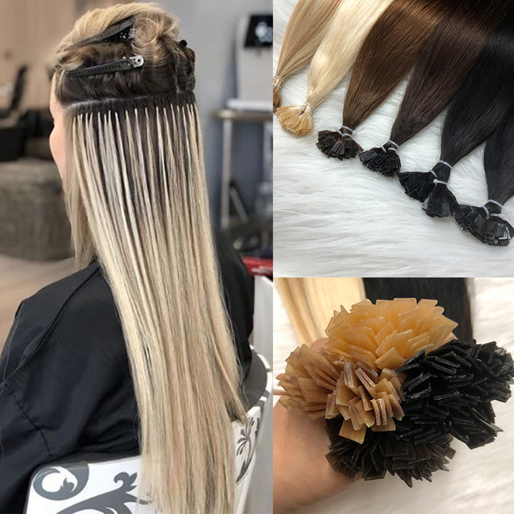 Pure Beauty Hair & Makeup - Flat Tip Hair Extensions Human Hair