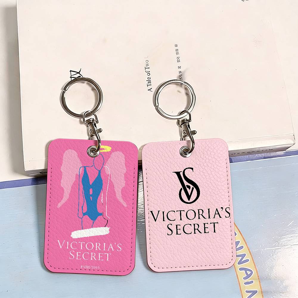 Beauty Makeup Louis Vuitton - V-Victoria-logo-S-Secret Rectangle Keychain Card Holder, Badge