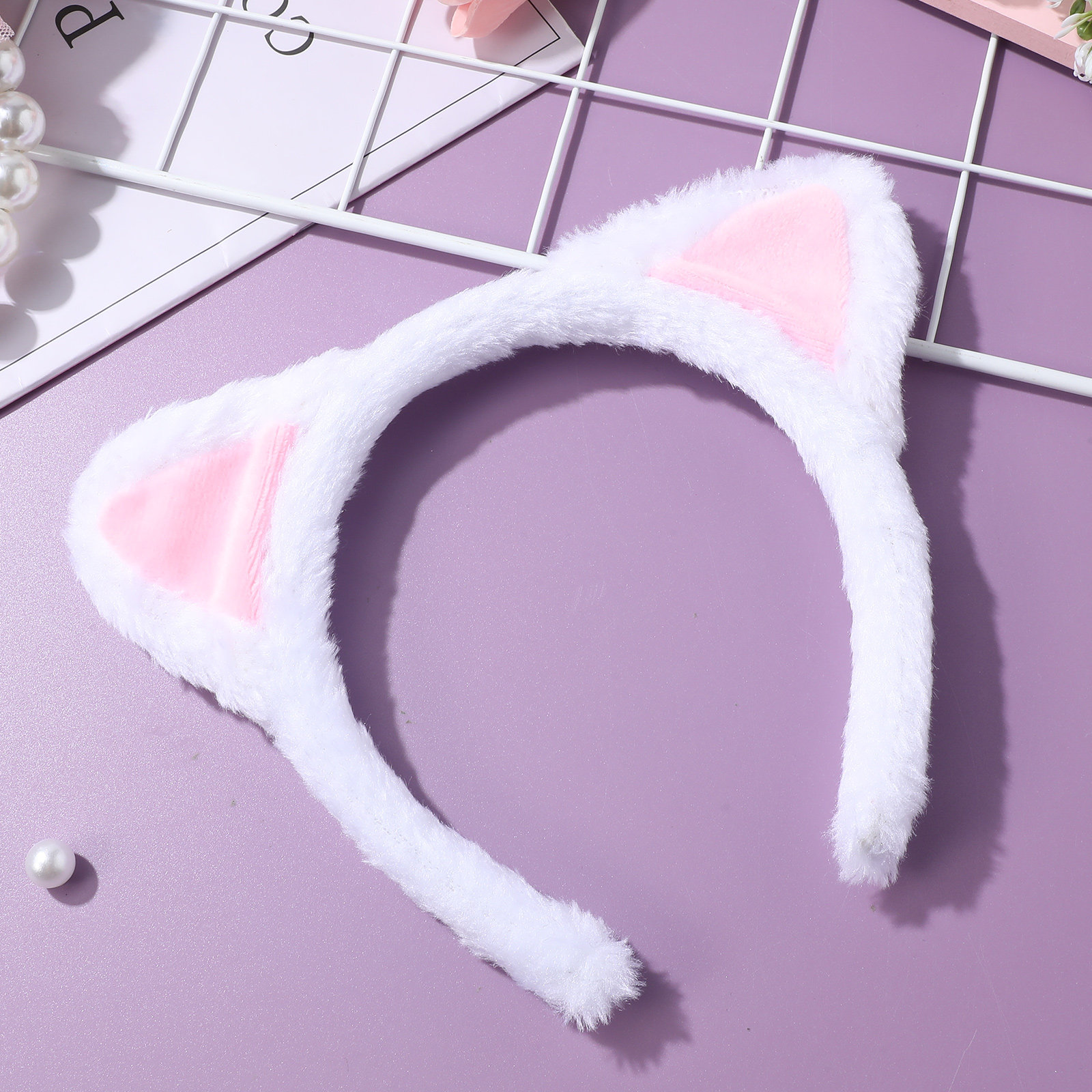 Photo Beauty Makeup - 2Pcs Cat Ears Headband Soft Stretchy