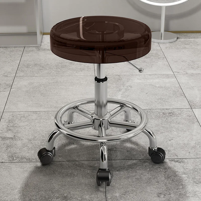 Beauty Makeup Bar - Stainless steel bench beauty stool rotating