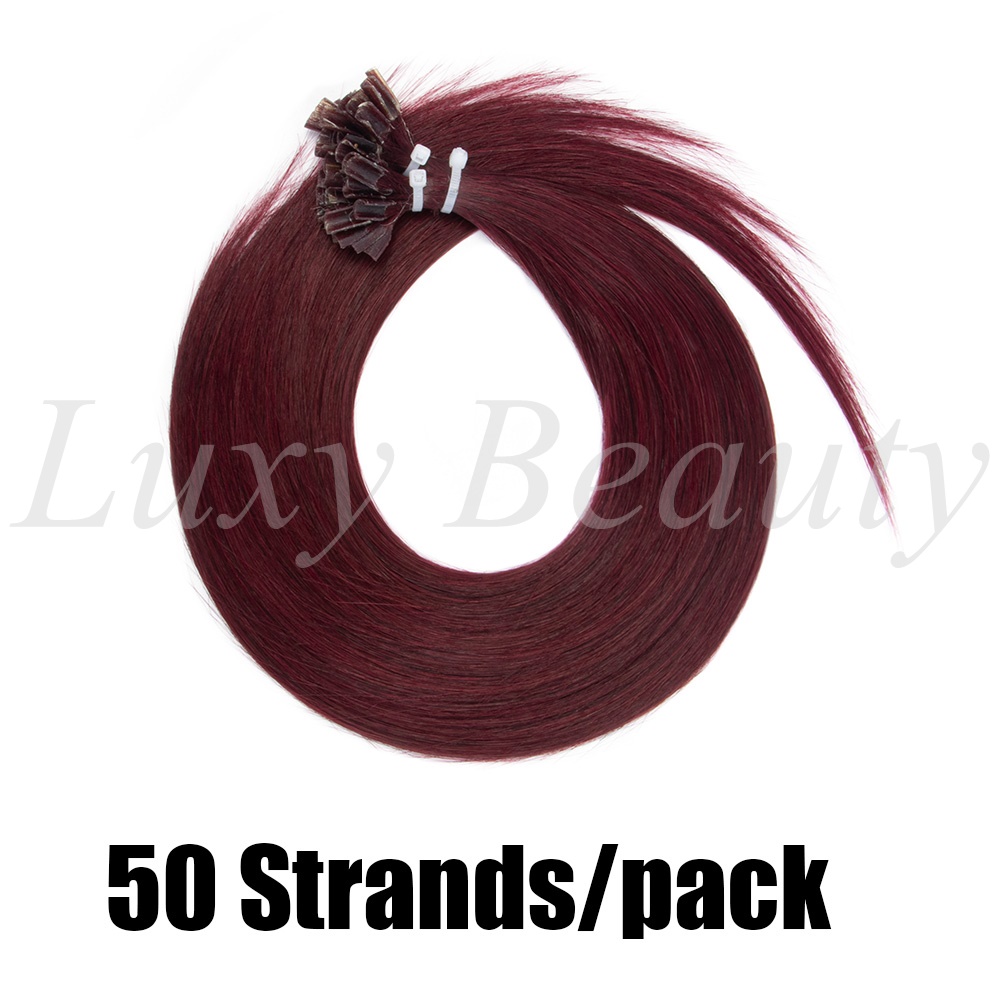 Natural Burgundy U Tip Hair Ex - Pure Beauty Hair & Makeup 评论和价格