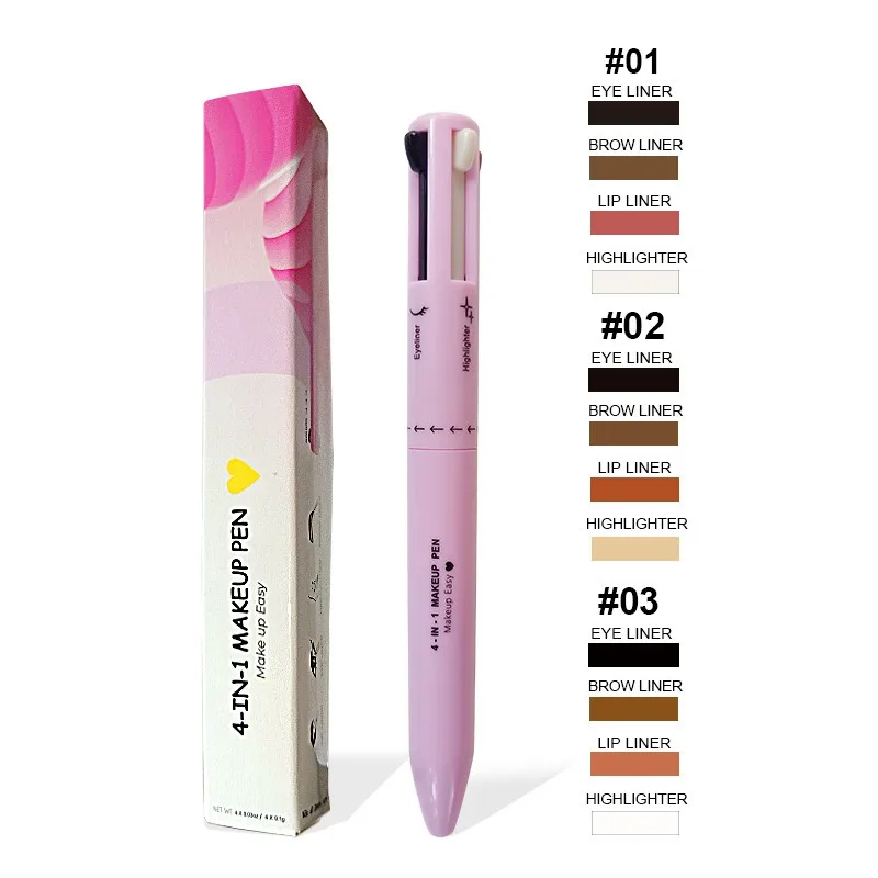 4 In 1 Eyebrow Pencil Lip Line - Beauty Makeup Drawing 评论和价格