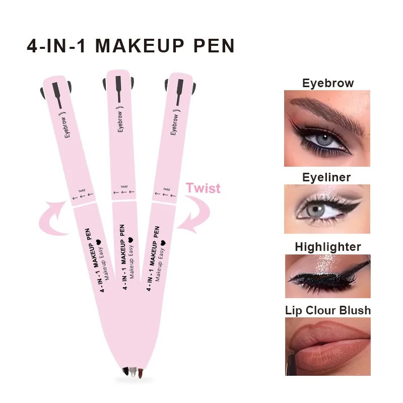 4 In 1 Eyebrow Pencil Lip Line - Beauty Makeup Drawing 评论和价格