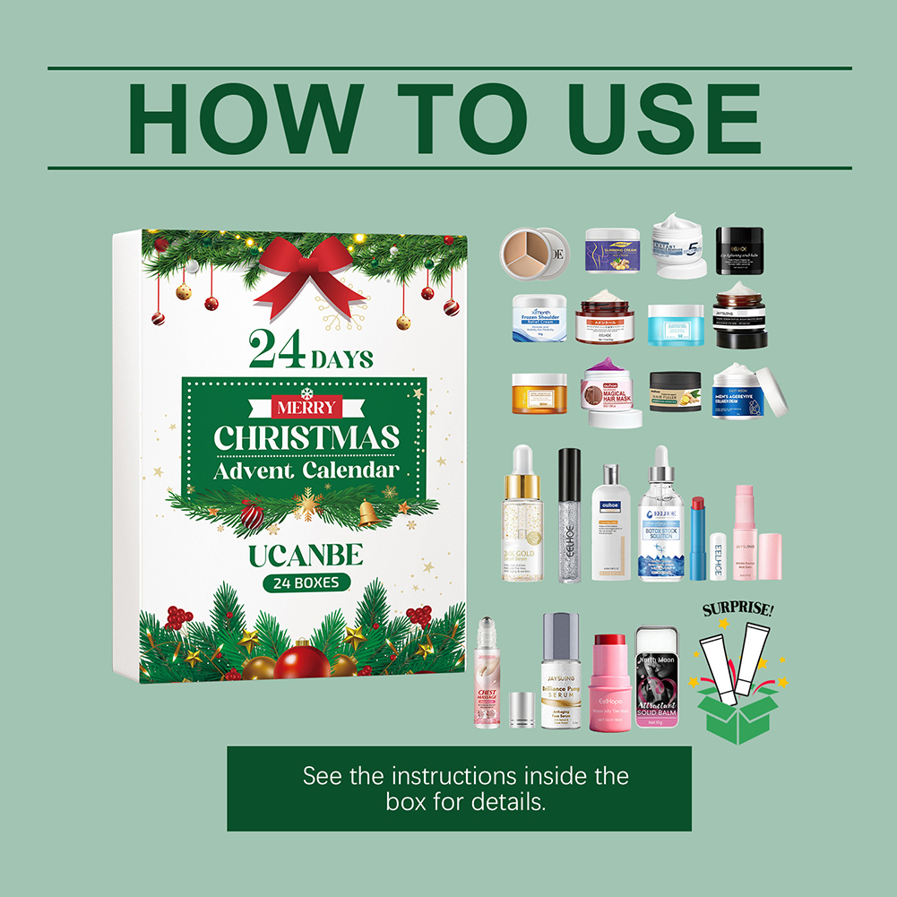 Xmas Beauty Box Beauty Skincar - Beauty Makeup Advent Calendar 评论和价格