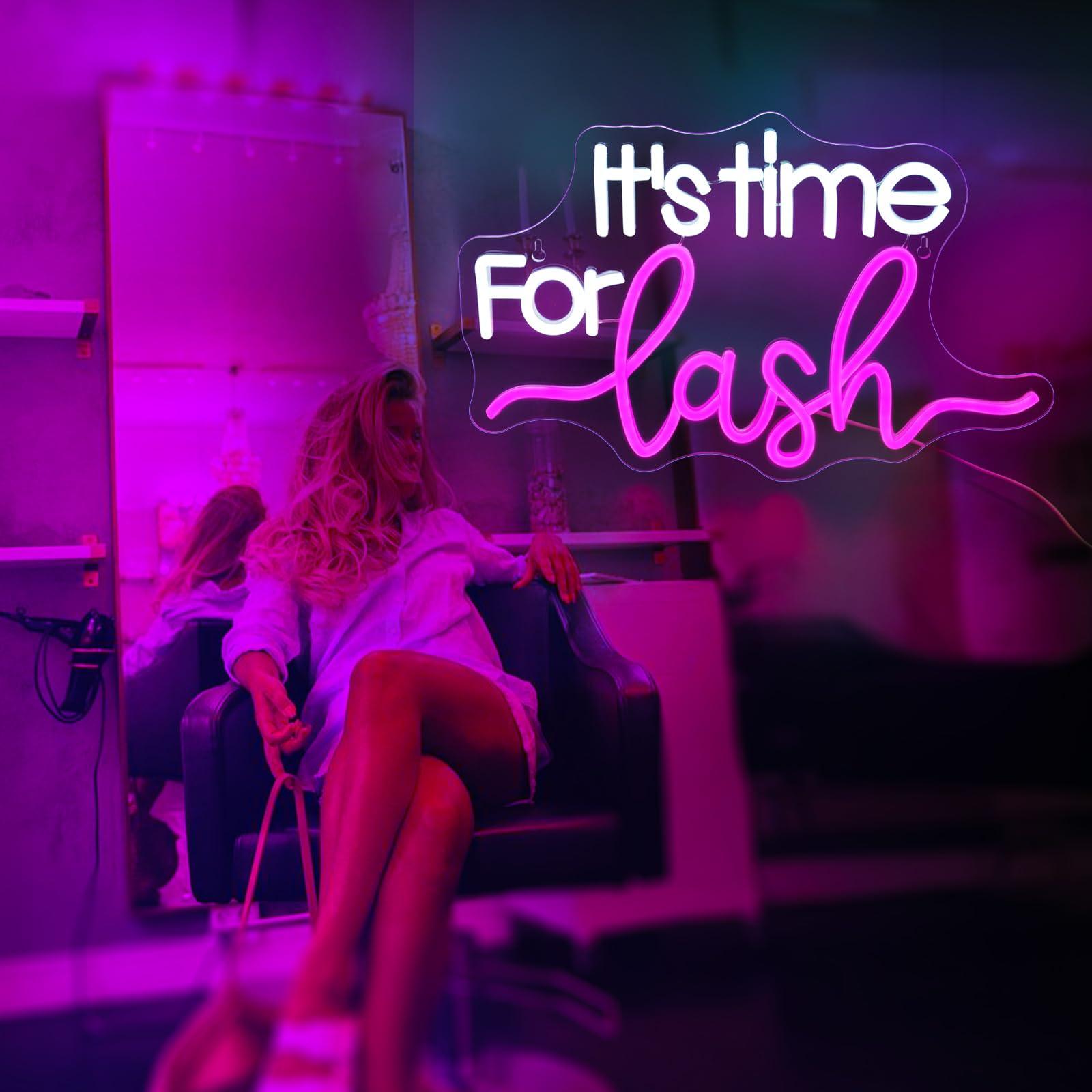 It's Time For Lash Neon Sign L - Beauty Makeup Bar 评论和价格