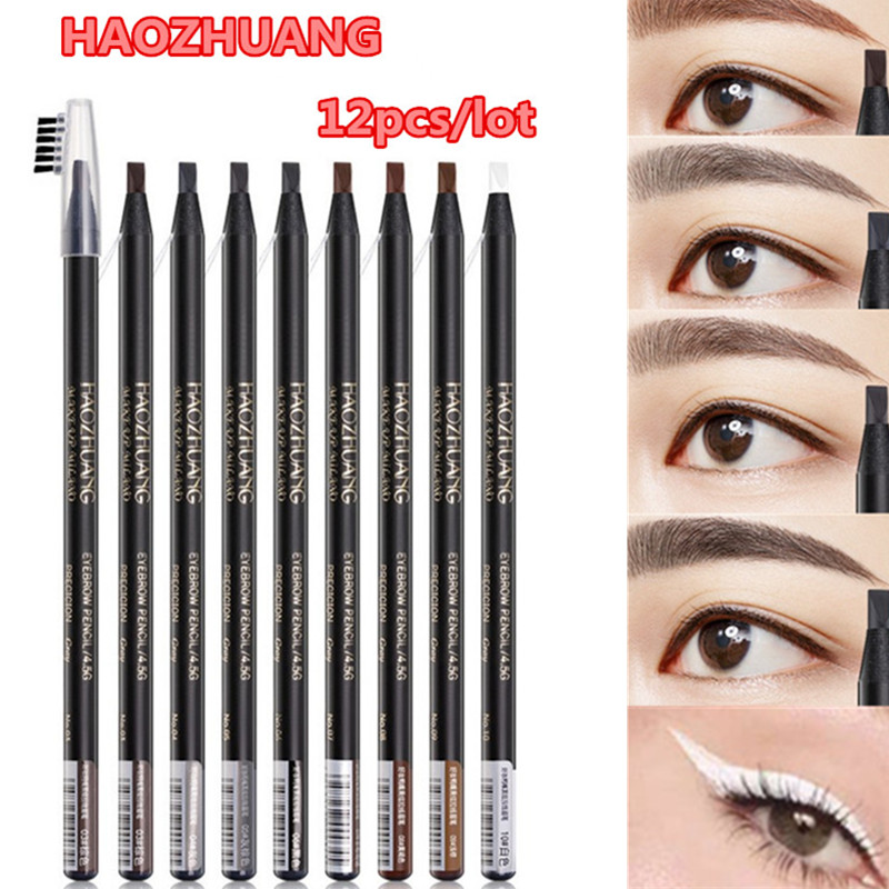 12PCS White Eyebrow Pencil Dra - Beauty Makeup Drawing 评论和价格