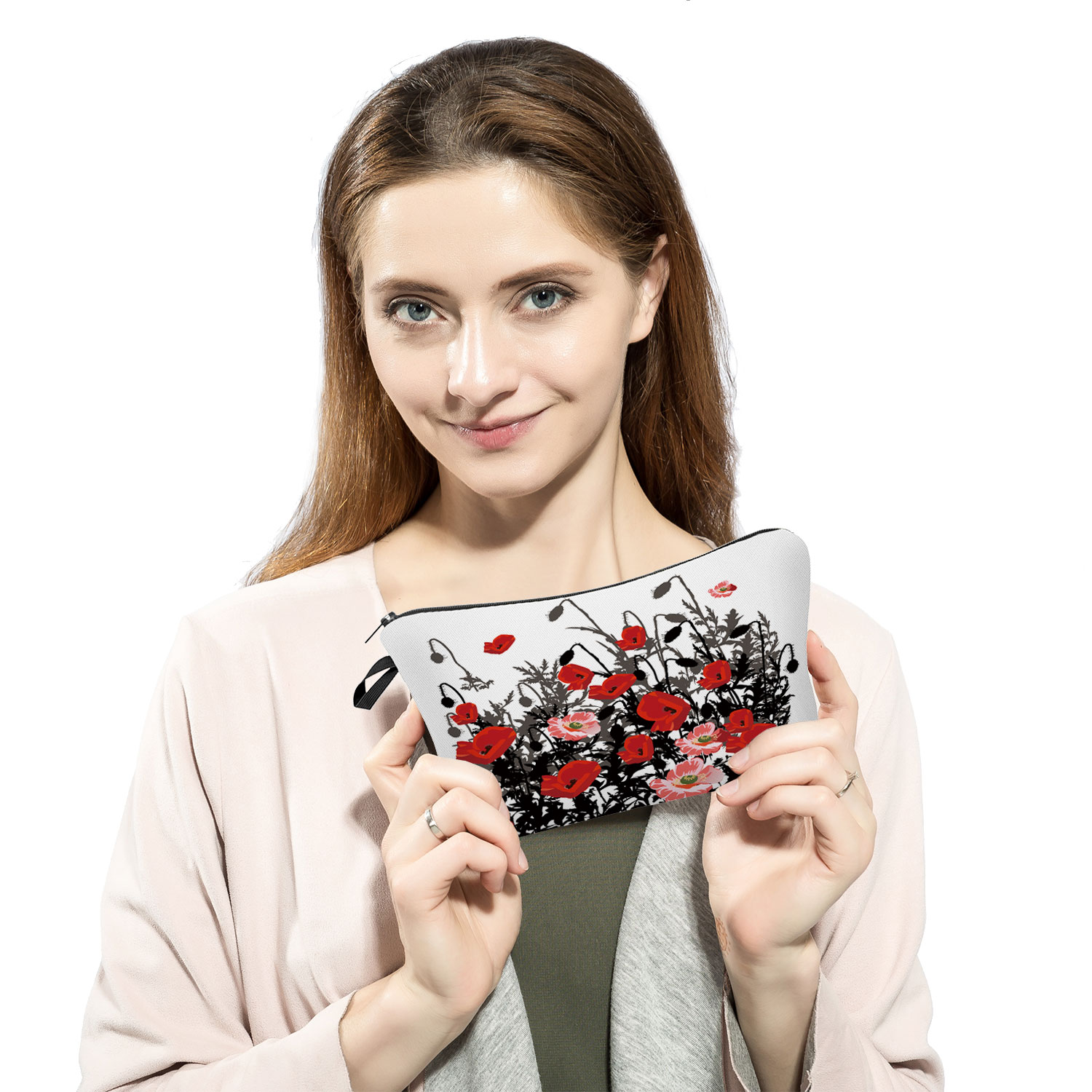 Beauty Flower Cosmetic Bag For - Beauty Makeup Drawing 评论和价格