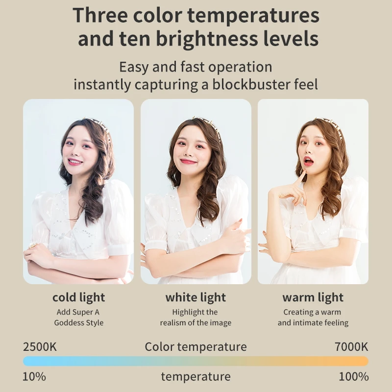 Phone Selfie Light 2700K-6500K - Photo Beauty Makeup 评论和价格