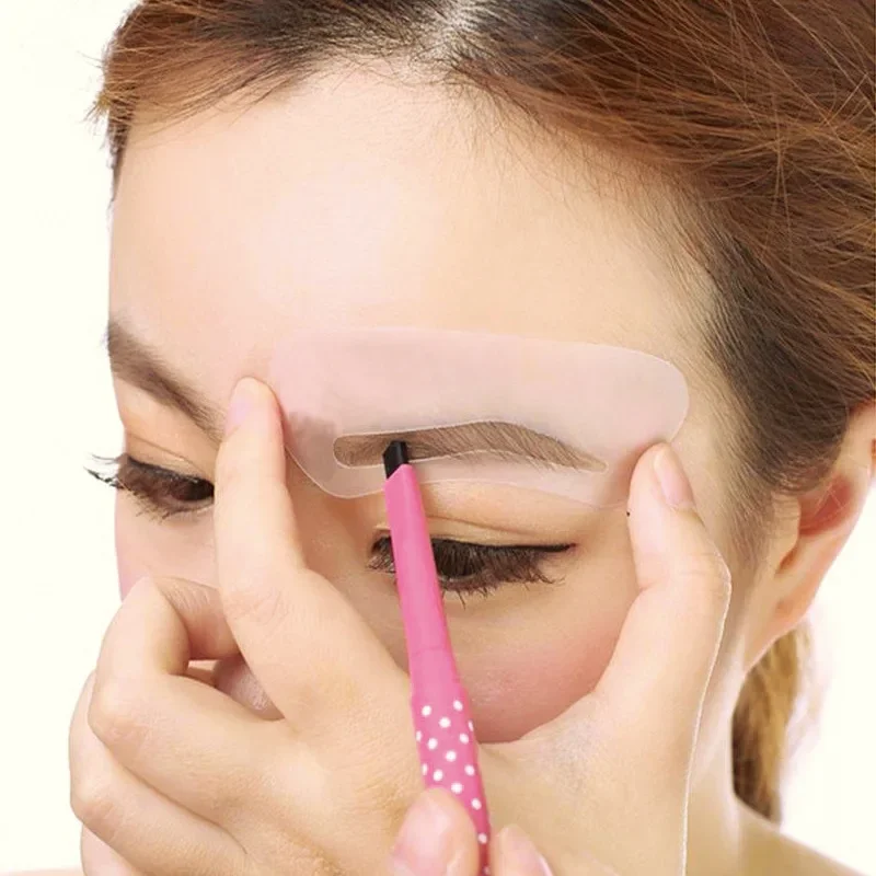 3 / 24 Pcs Reusable Eyebrow St - Beauty Makeup Drawing 评论和价格
