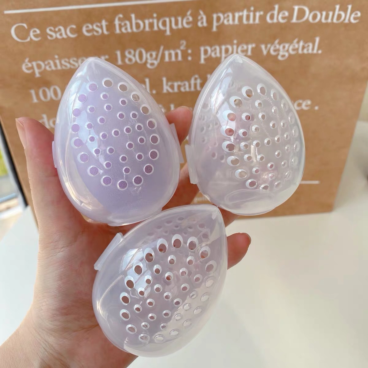 Empty Makeup Sponge Storage Bo - Beauty Makeup Egg 评论和价格