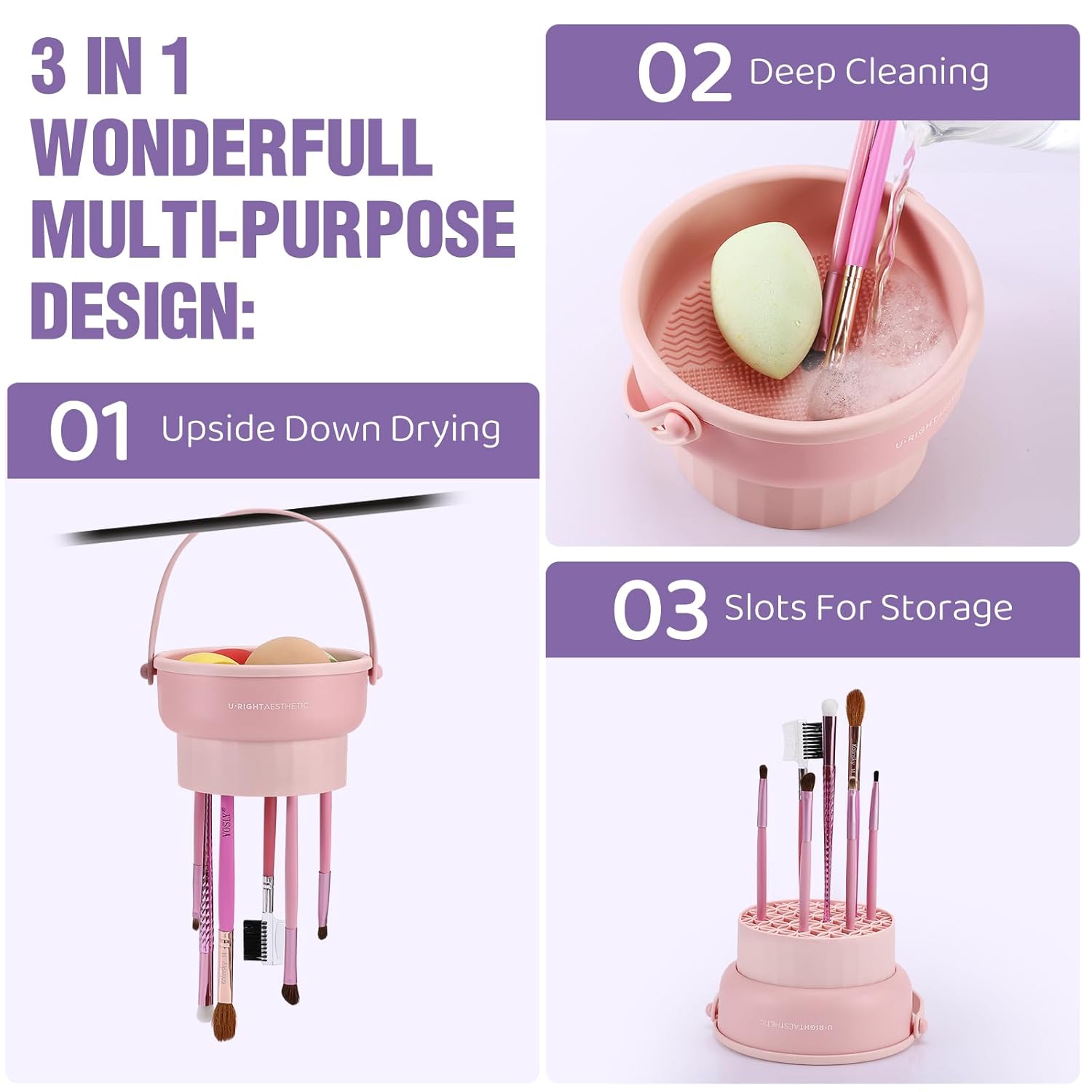 Makeup Brush Cleaning Bowl Bea - Beauty Makeup Egg 评论和价格