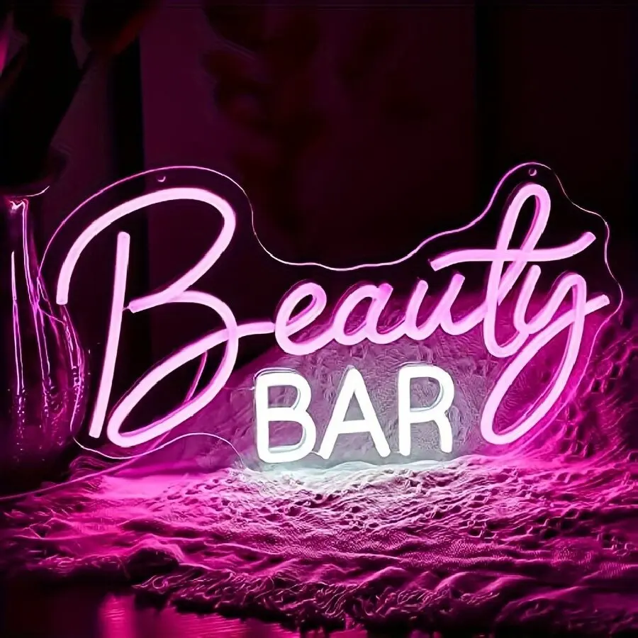 Neon Sign Eyelashes Light Pink - Beauty Makeup Bar 评论和价格