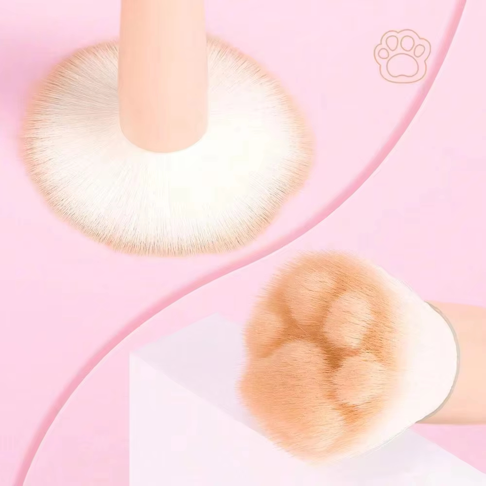 1Pc Cat Paw Blush Brush with S - Beauty Queen Makeup 评论和价格