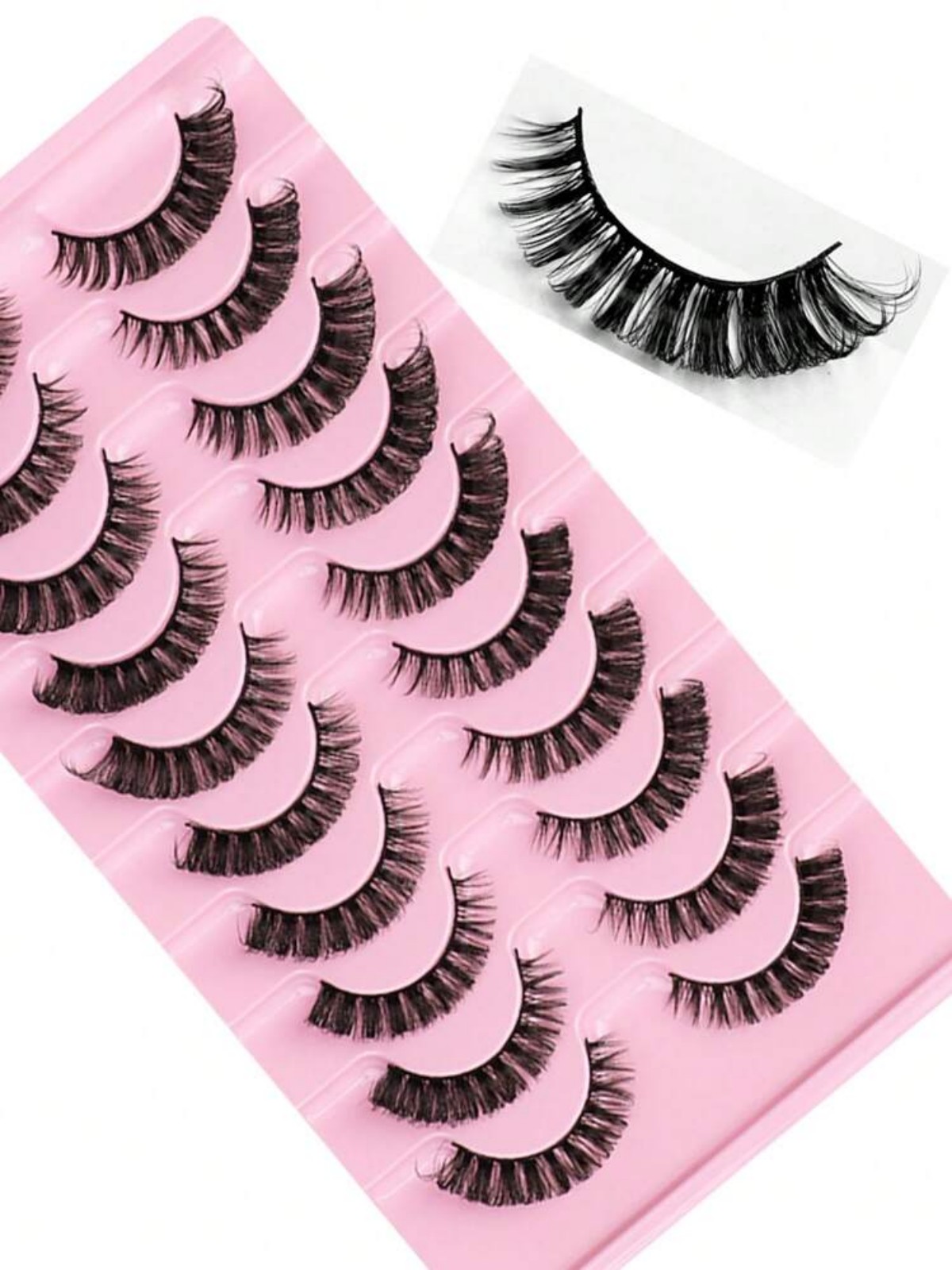 Russian Striped False Eyelashe - Beauty Makeup Bar 评论和价格