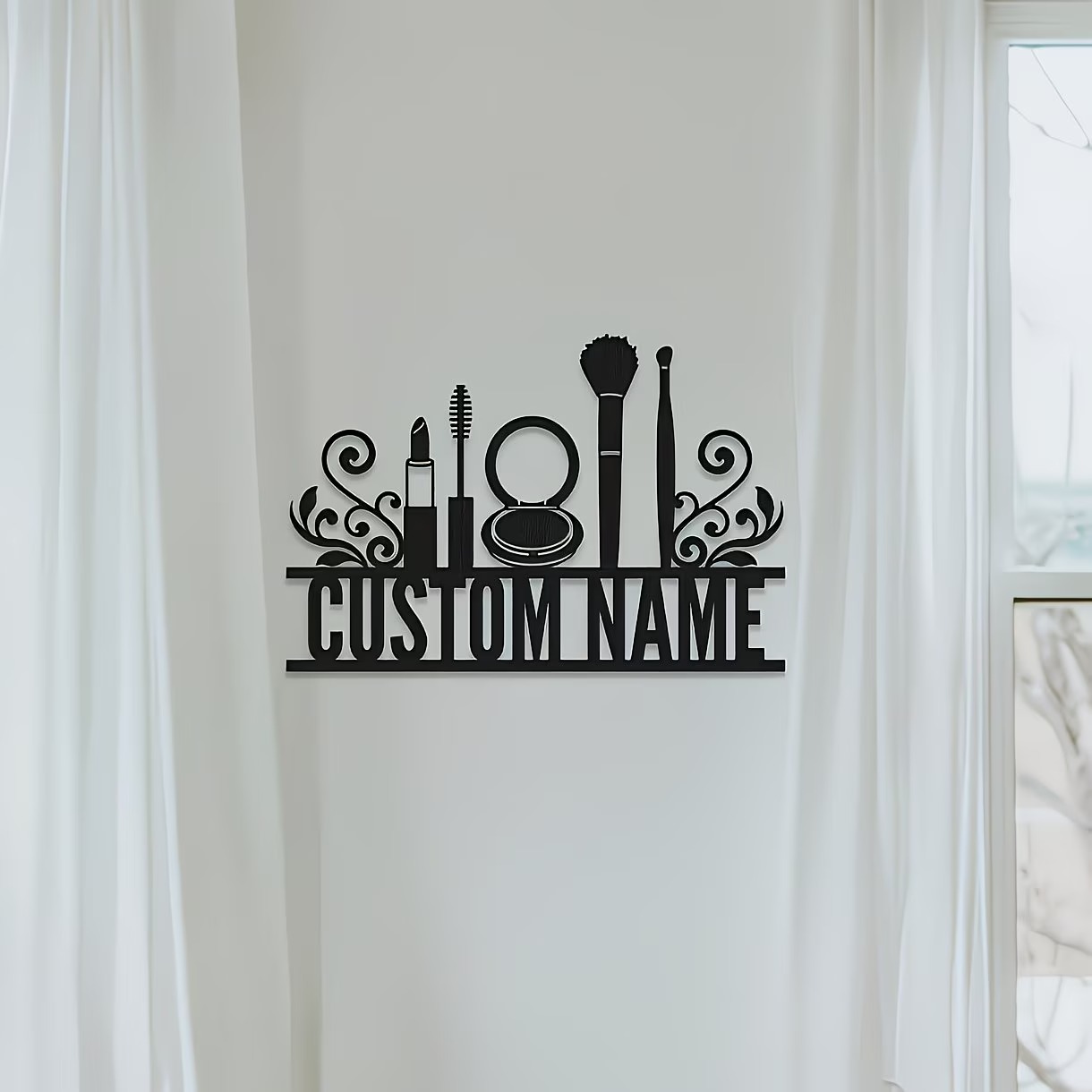 Personalized Metal Wall Decora - Beauty Makeup Names 评论和价格