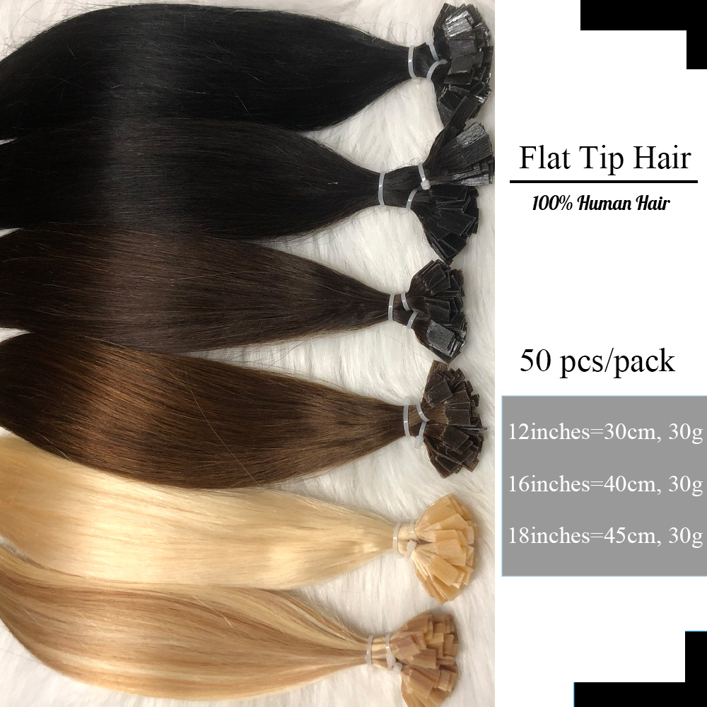 Flat Tip Hair Extensions Human - Pure Beauty Hair & Makeup 评论和价格