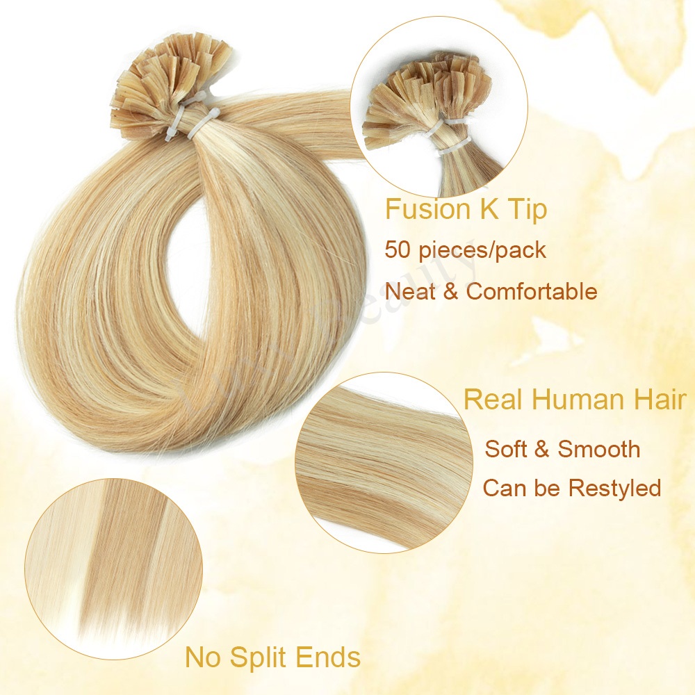K Tip Nail Tip Hair Extensions - Pure Beauty Hair & Makeup 评论和价格