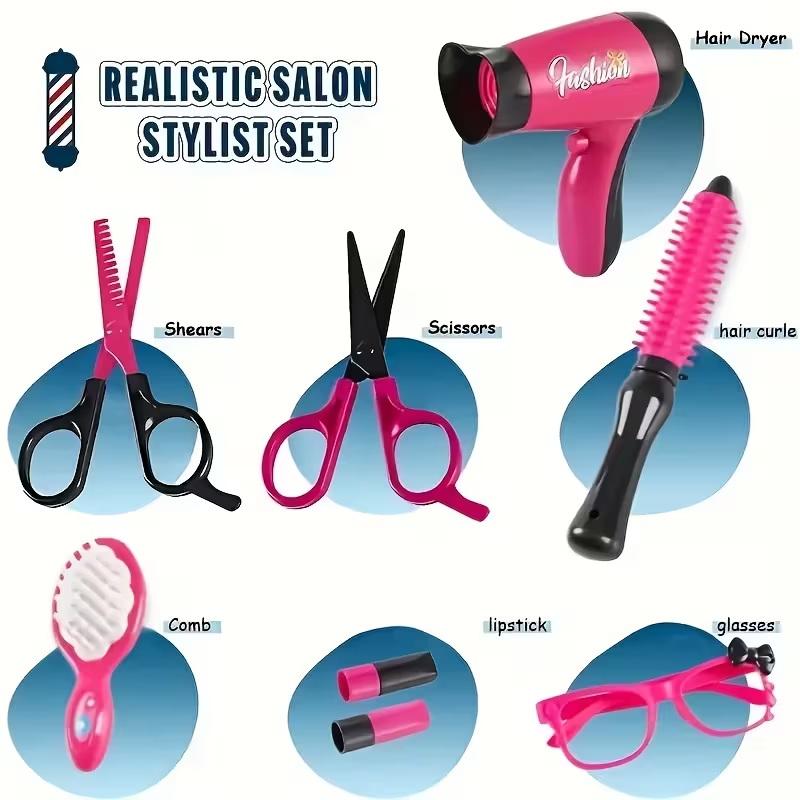 17Pcs Girls Beauty Salon Set M - Beauty Makeup Kit For Girls 评论和价格