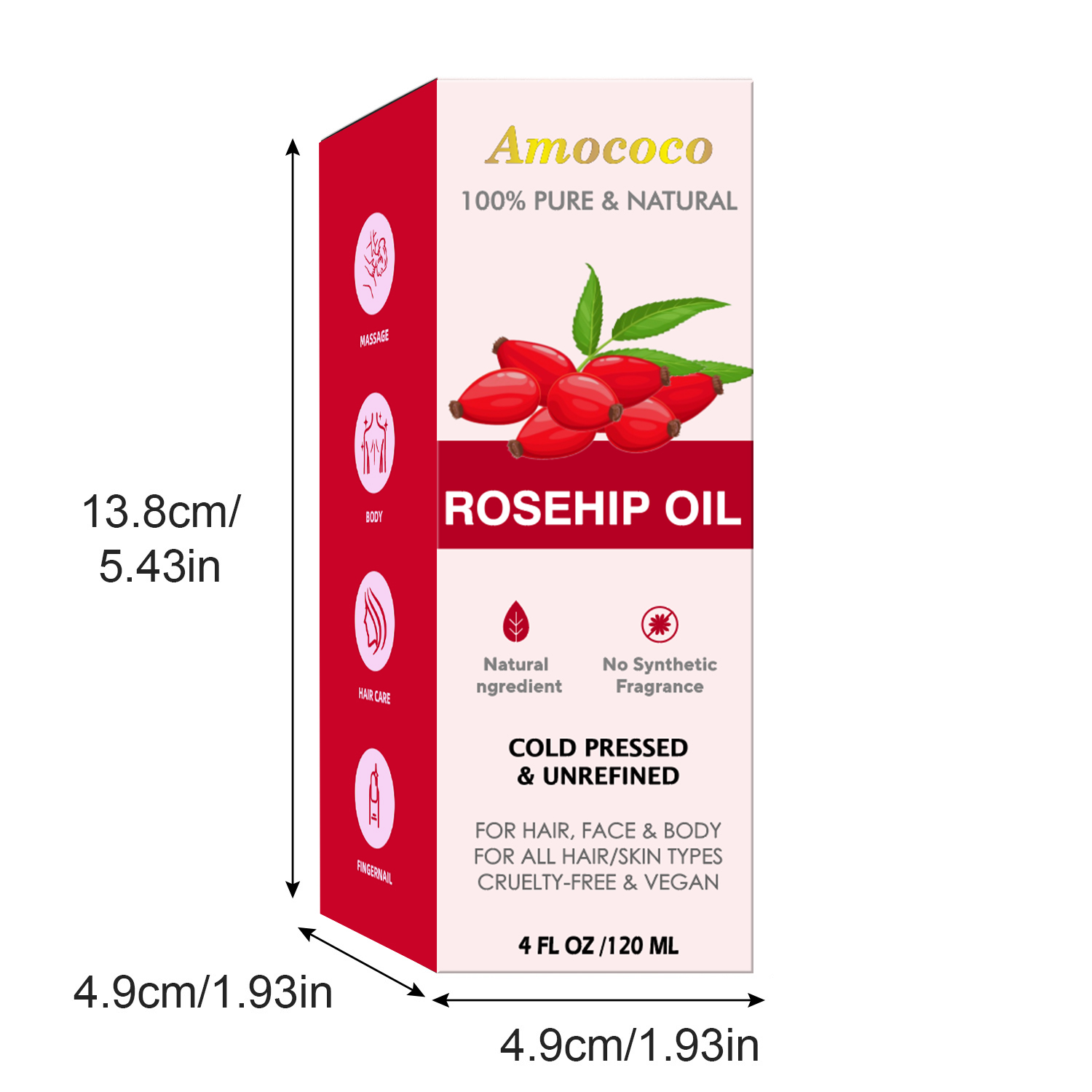 Amococo 2pcs Jojoba Oil and Ro - Pure Beauty Hair & Makeup 评论和价格