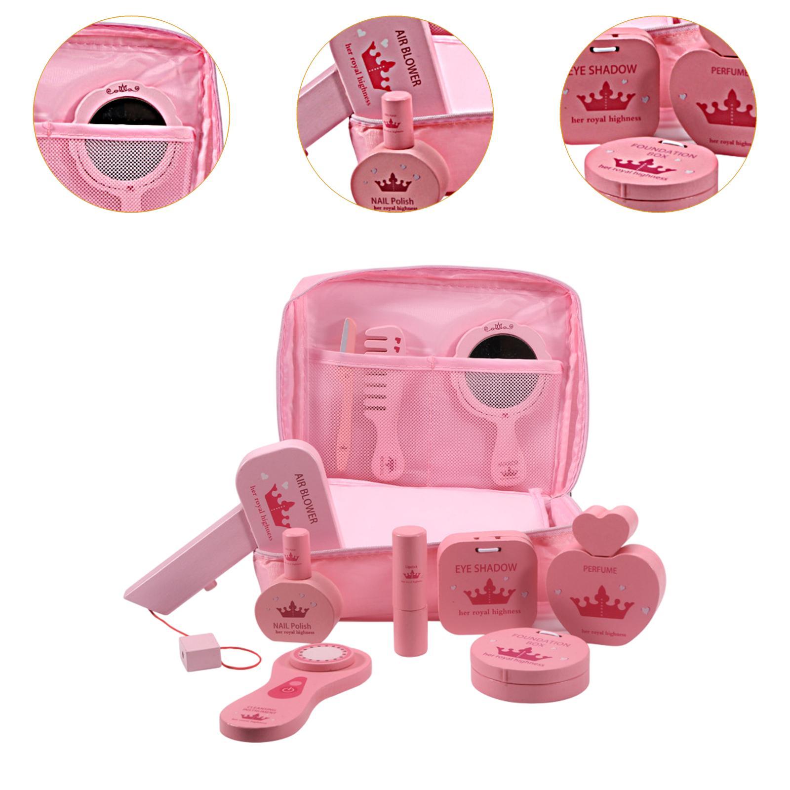 10x Pretend Makeup Kits Wood B - Beauty Makeup Kit For Girls 评论和价格