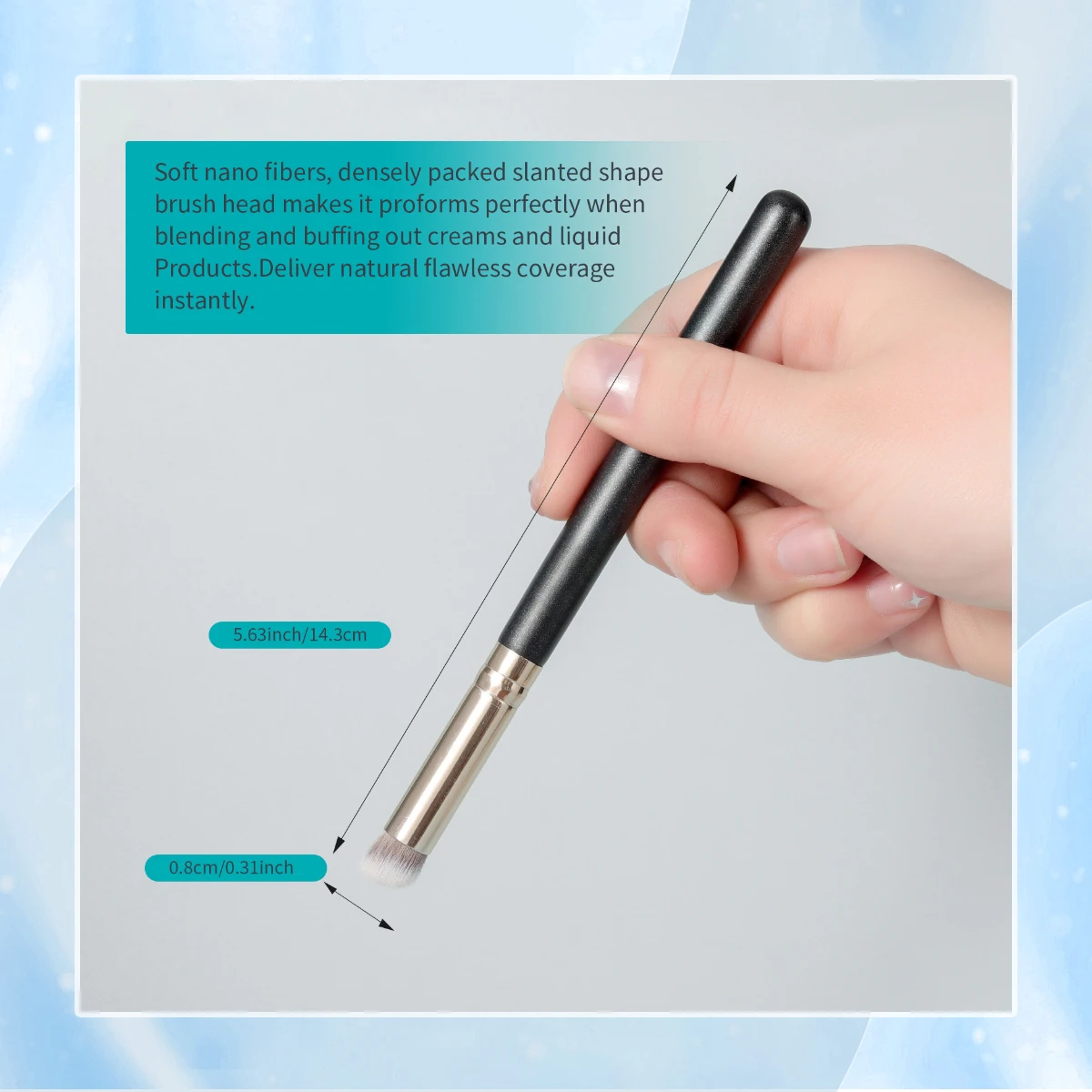 Angled Concealer Makeup Brush  - Beauty Queen Makeup 评论和价格