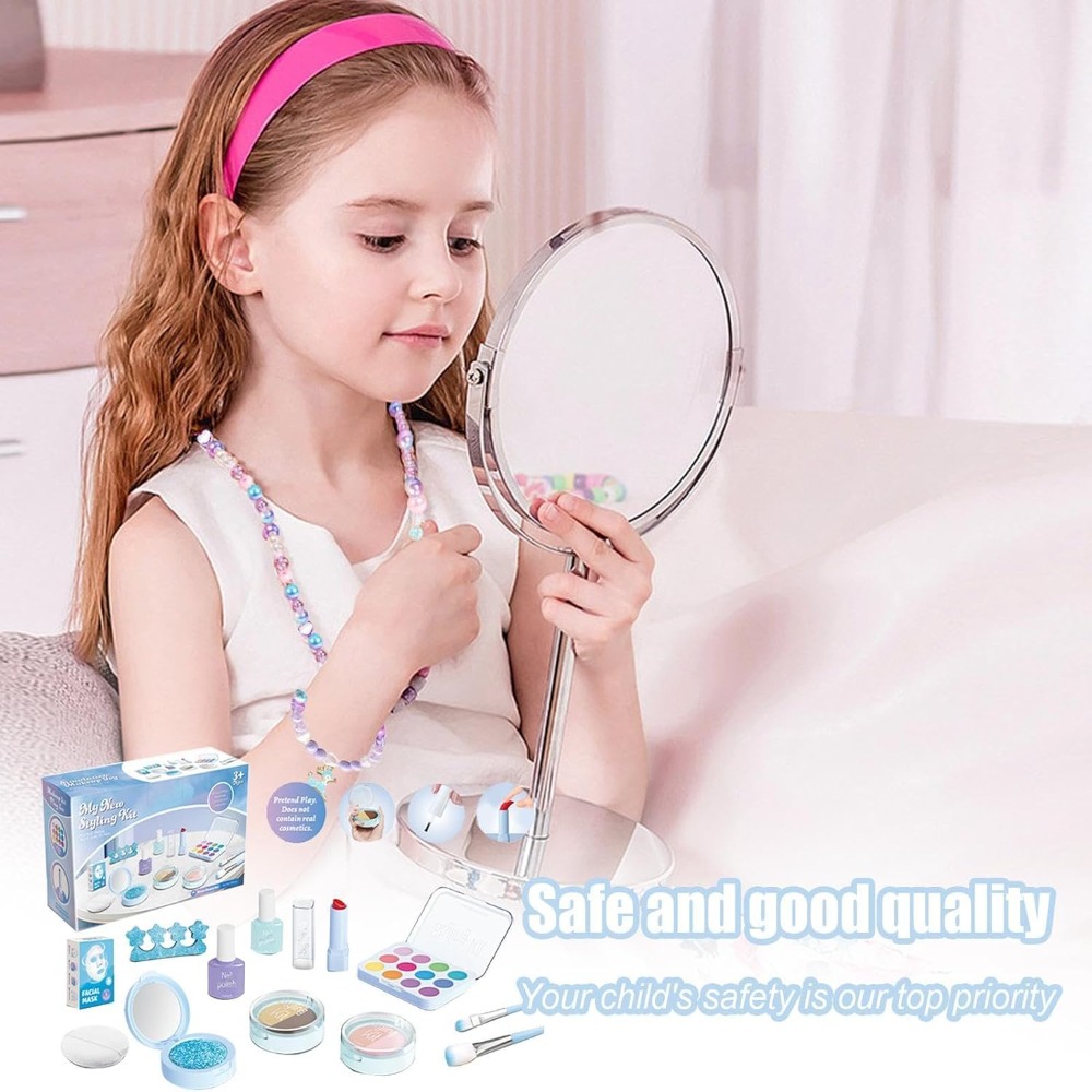 Beauty Salon Play Set Makeup K - Beauty Makeup Kit For Girls 评论和价格