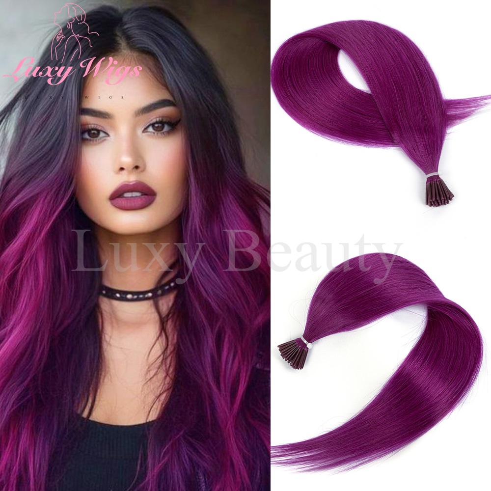 Colored Purple I Tip Micro Bea - Pure Beauty Hair & Makeup 评论和价格